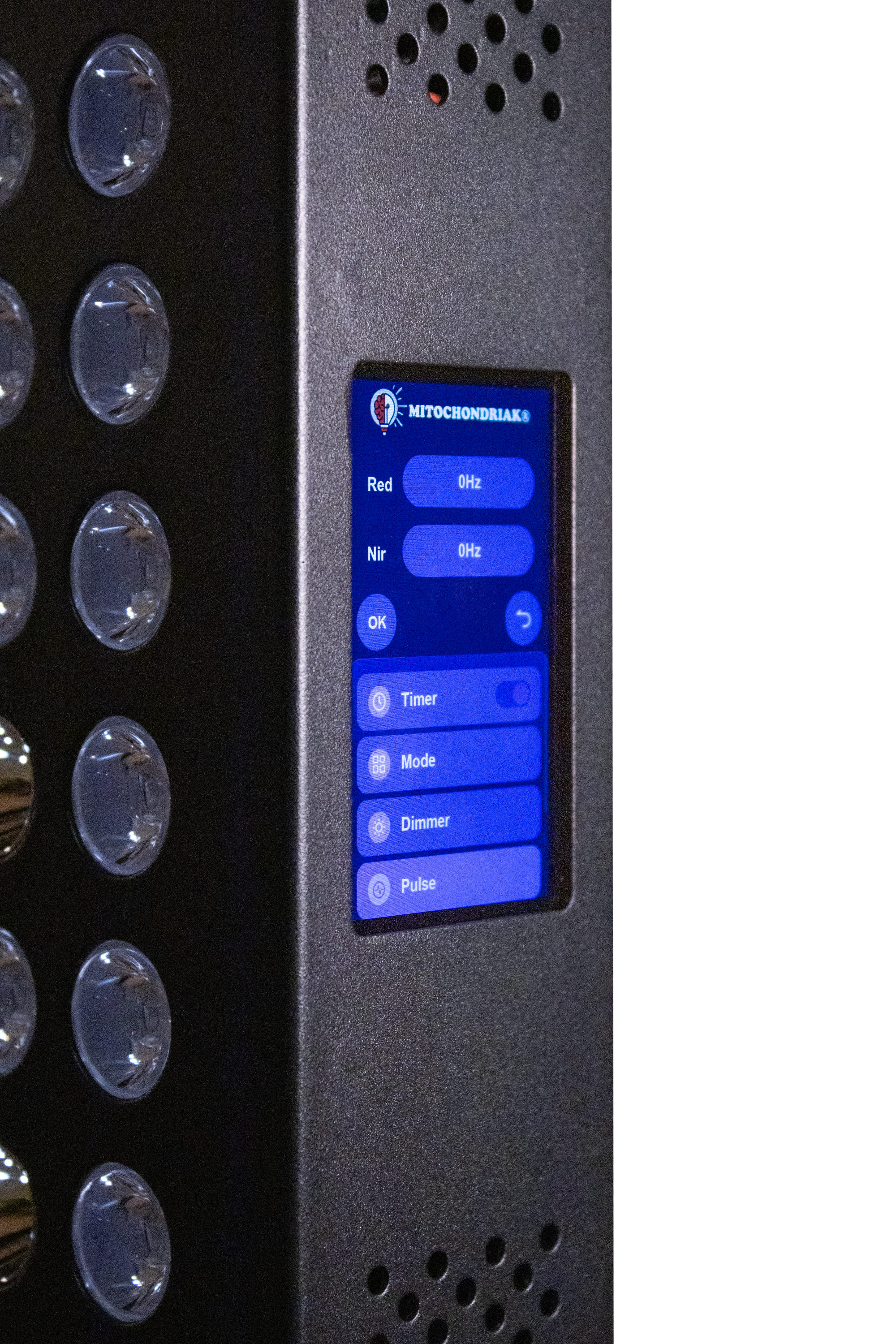 Mitochondriak - red, nir and UV light therapy devices, blue light blocking glasses and indoor lightning solutions